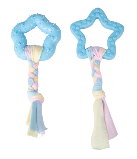 Picture of Doogy Puppy Rope Toys 2-Pack | Pink Chew Toys